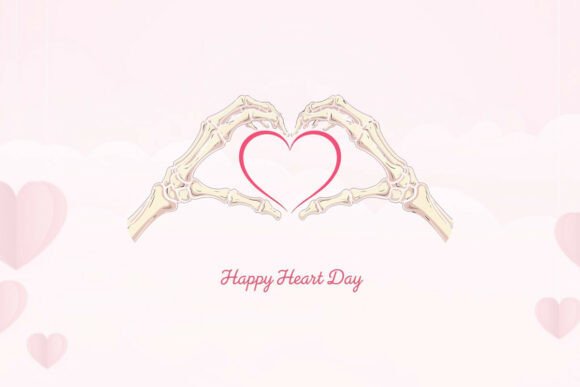 Download Happy Heart Day Gothic Illustration Tee - Premium Bundle