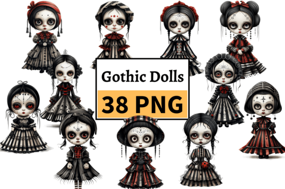Download Spooky Halloween Doll, Gothic Graphics - Graphic Collection