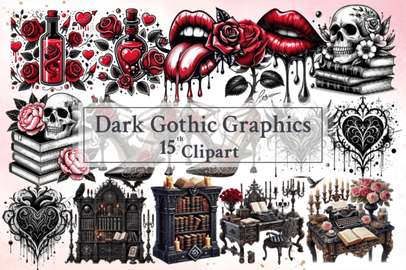 Download Dark Gothic Graphics Clipart Bundle - Graphic Collection