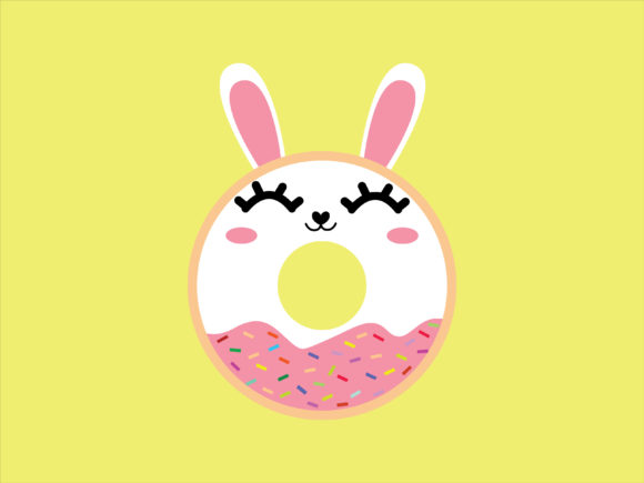 Download Kawaii Donut Pink Rabbit Icon - Rabbit icon Collection